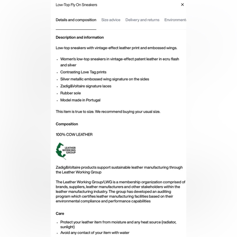 Zadig & Voltaire Fly on Love Sneakers - Picture 11 of 11